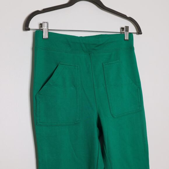 MAEVE ANTHROPOLOGIE Eve Ponte Wide-Leg Pant High Rise Kelly Green Women's XST - Picture 2 of 9